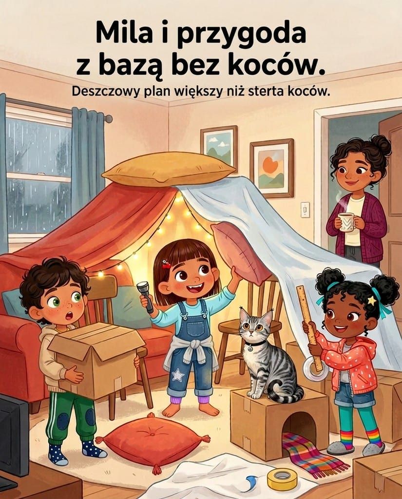 Mila i przygoda z bazą bez koców