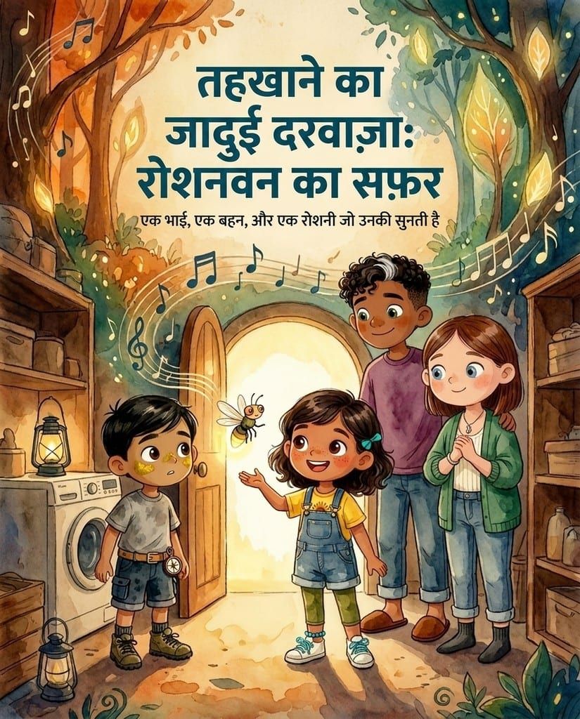 तहखाने का जादुई दरवाज़ा: रोशनवन का सफ़र