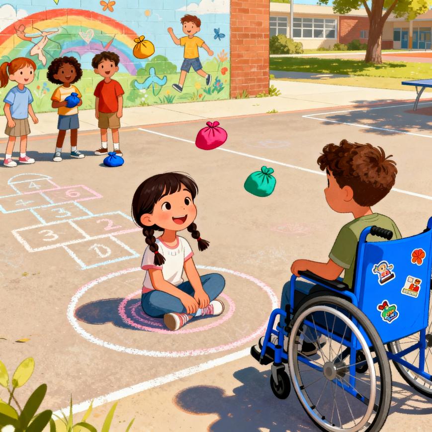 Luna Learns a New Playground Game