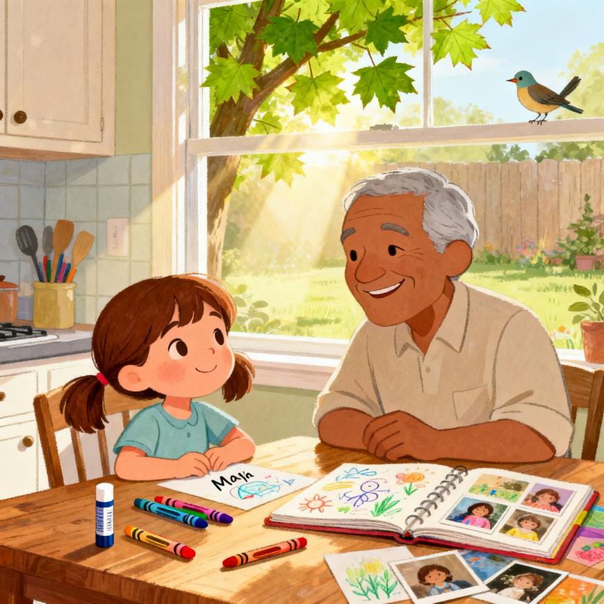 Maya's Memory Book for Grandpa