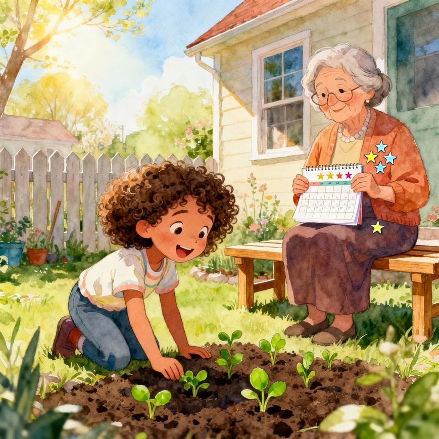 Maya's Very Patient Waiting Garden Surprise