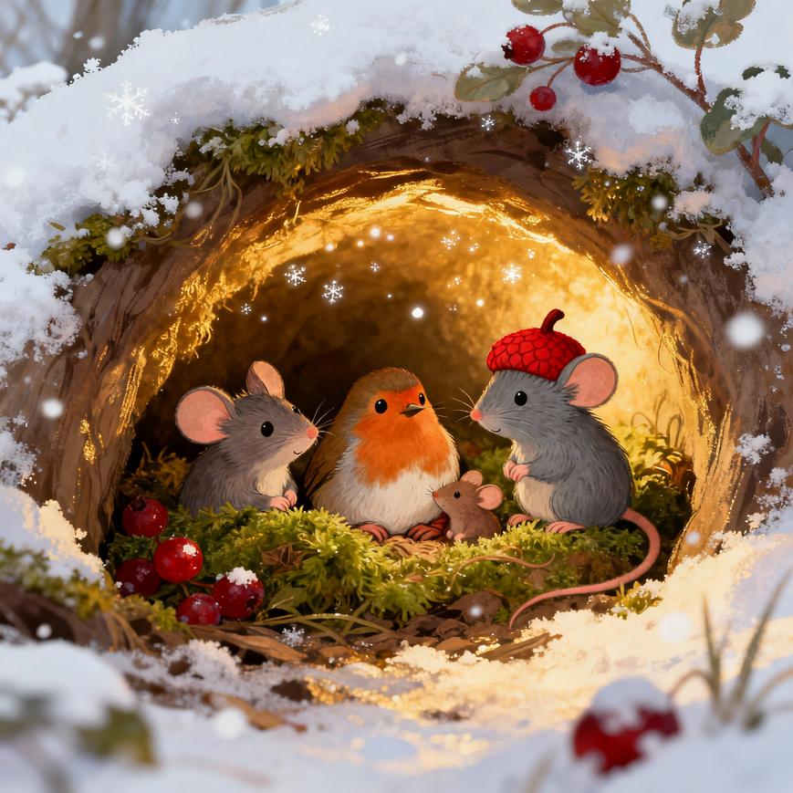 Pip and the Kind Winter Mice