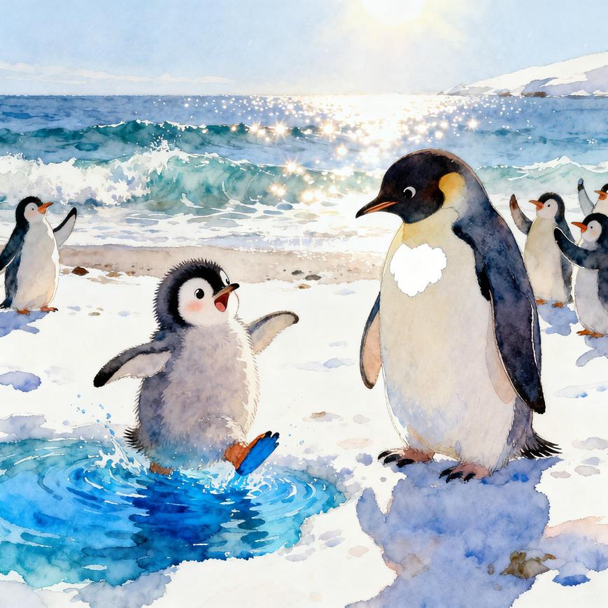 Pip's First Little Sea Dip