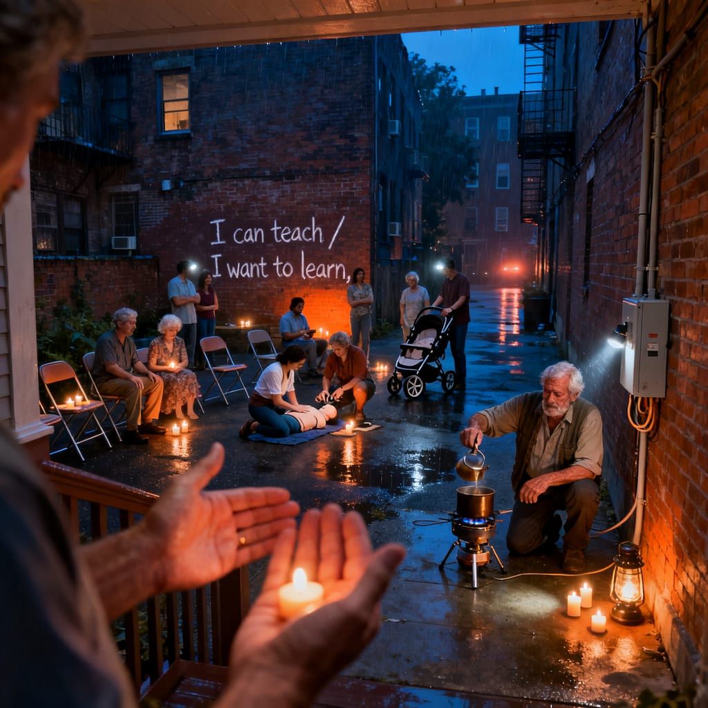 Porch School on the Darkest Night
