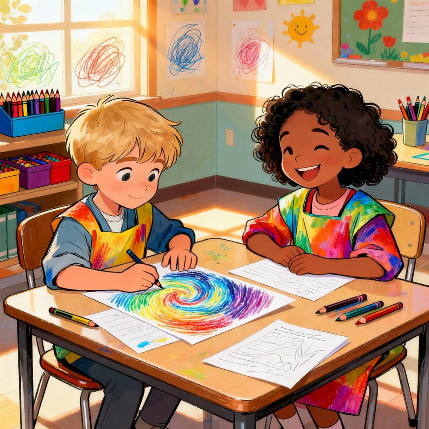 The Blue Crayon and New Colors