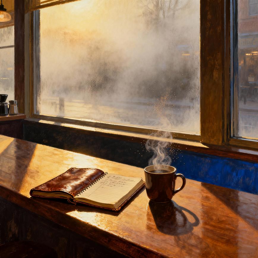 The Ledger Beneath the Coffee Counter