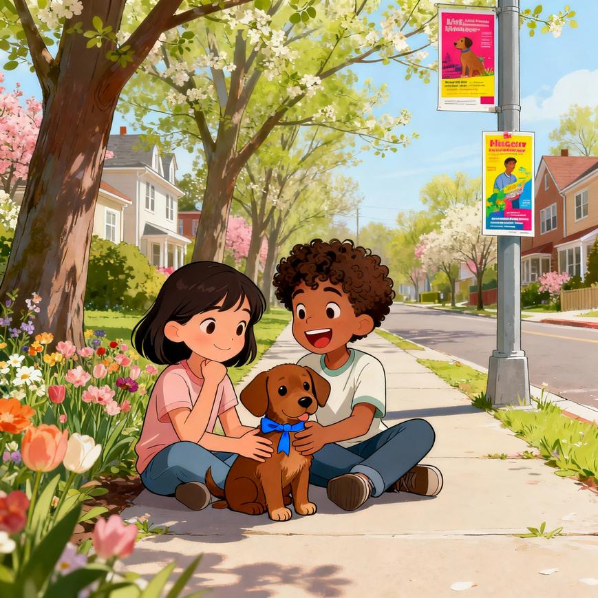 Two Kids, One Lost Puppy