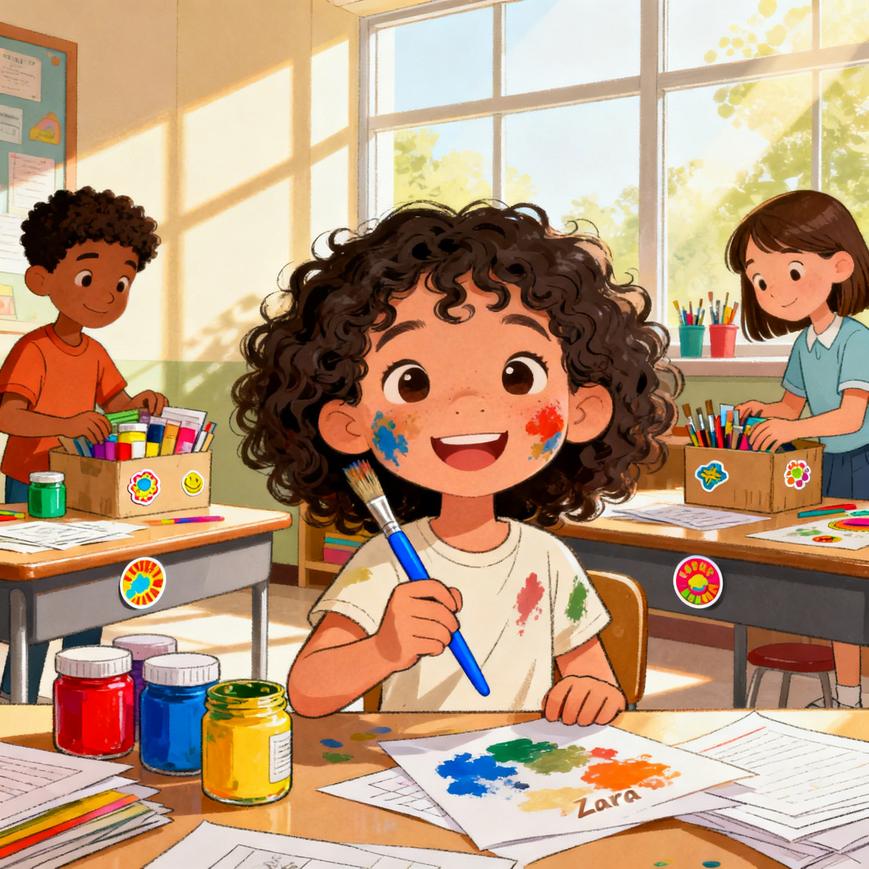 Zara's Missing Paintbrush and Promise